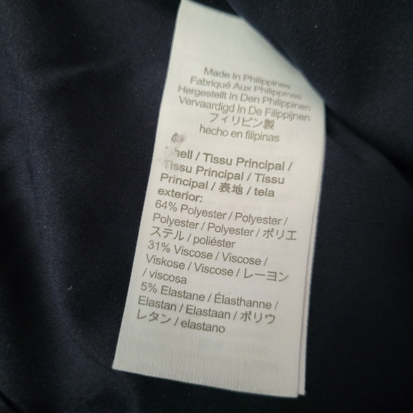 J. Crew Pull On Straight Leg Pants Trousers Check Plaid Black White Size 6 - Picture 4 of 6